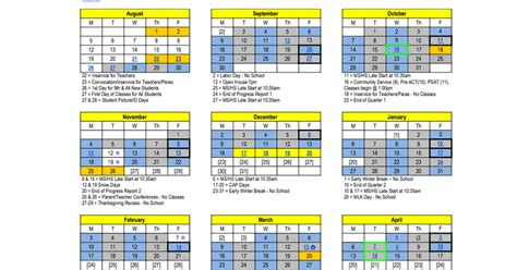 Sbhs Calendar
